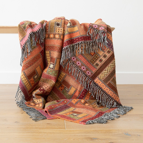 NA ZALOGI Volnena deka 130x190 M.RED ORANGE