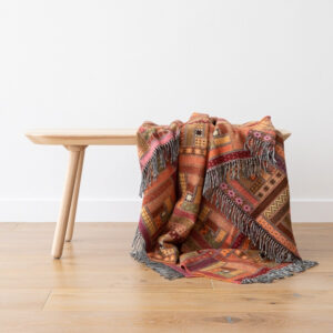 NA ZALOGI Volnena deka 130x190 M.RED ORANGE