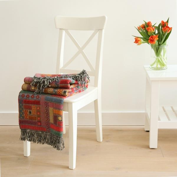 NA ZALOGI Volnena deka 130x180 M.RED GREEN