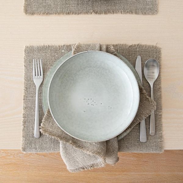 Pogrinjek lan rustic natur 35x48