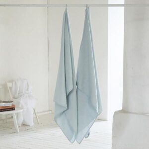 Brisača/Deka iz 100% lanu ice blue w 100x160