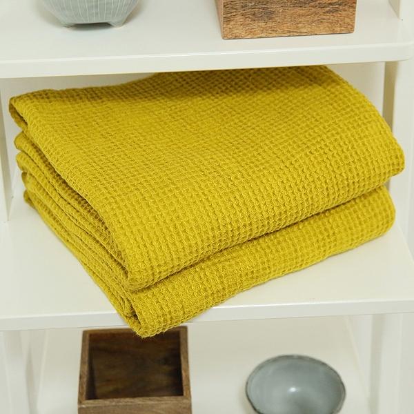 Krpa iz 100% lana citrine bw 53x70