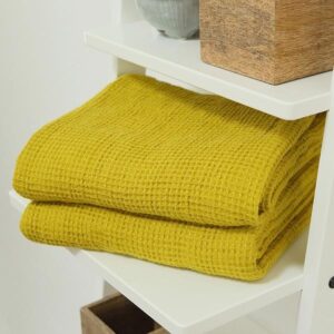 Krpa iz 100% lana citrine bw 53x70