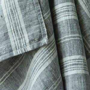Krpa iz 100% lana graphite Multistripe 47x65
