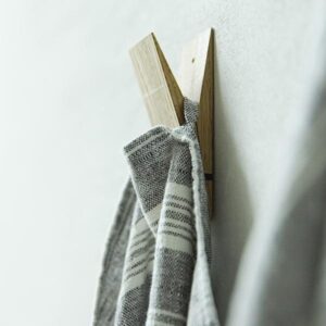 Krpa iz 100% lana graphite Multistripe 47x65