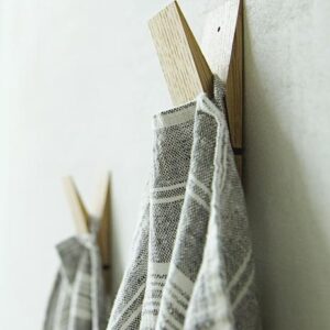 Krpa iz 100% lana graphite Multistripe 47x65