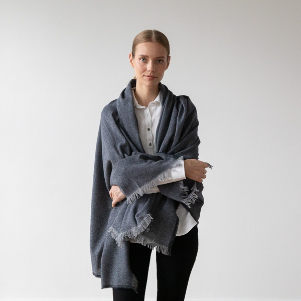 Volneni šal, odeja 130x180 S.INDIGO Volneni šal, odeja 130x180 S.INDIGO