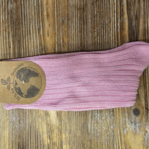 Nogavice iz 100% ekološkega bombaža roza