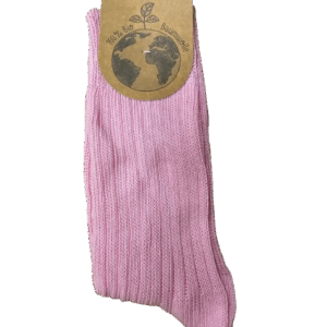 Nogavice iz 100% ekološkega bombaža roza