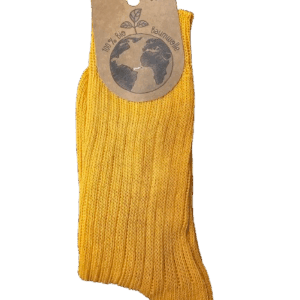 Nogavice iz 100% ekološkega bombaža oranžne