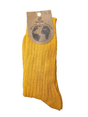 Nogavice iz 100% ekološkega bombaža oranžne