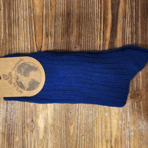 Nogavice iz 100% ekološkega bombaža modre