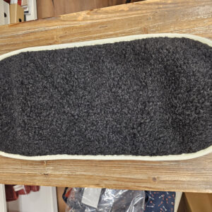 Ledvični pas iz 100% kosmatene volne siva/siva