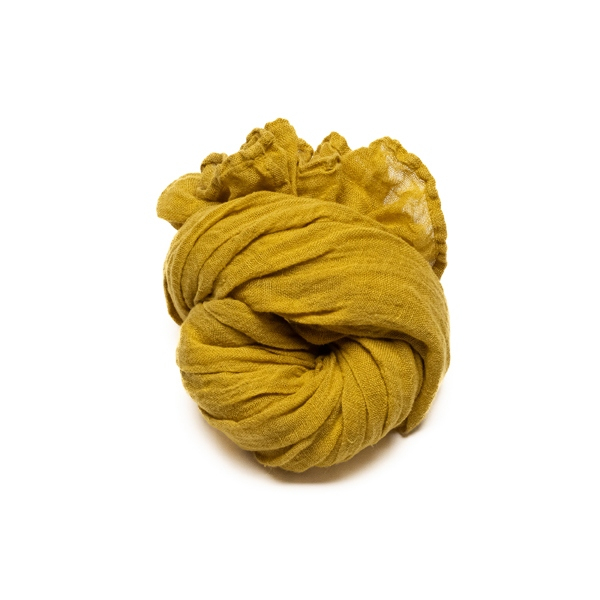 Šal iz 100% lana MUSTARD