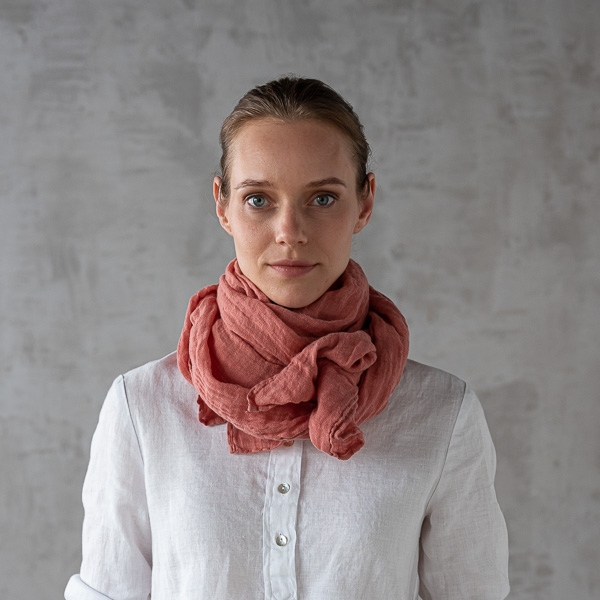 Šal iz 100% lana CANYON ROSE Šal iz 100% lana CANYON ROSE