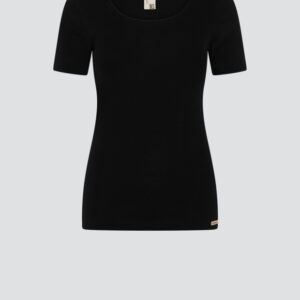 Spodnja majica KR iz eko bombaža ČRNA Spodnja majica KR iz eko bombaža ČRNA