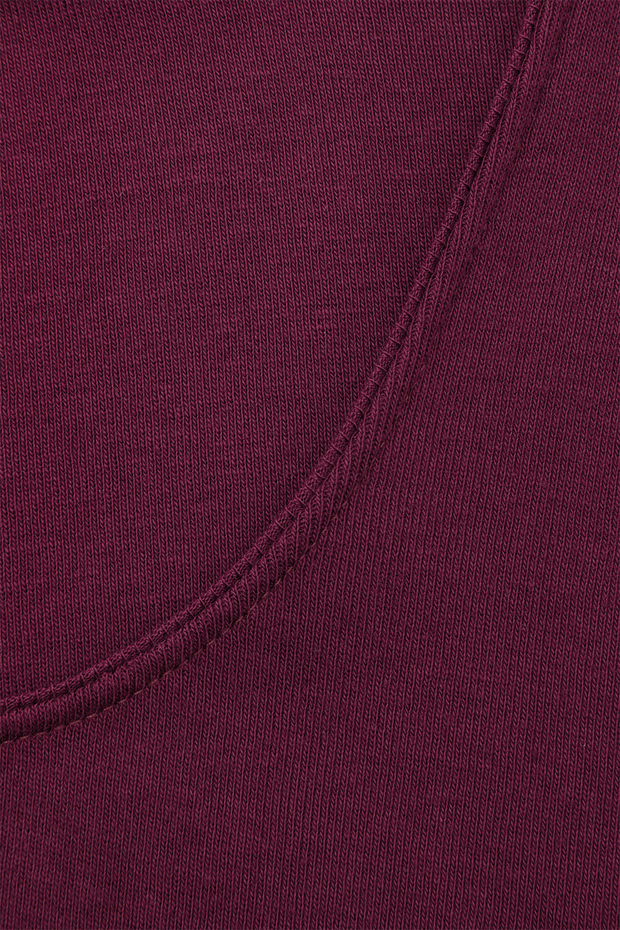 Spodnja majica KR iz eko bombaža BURGUNDY Spodnja majica KR iz eko bombaža BURGUNDY