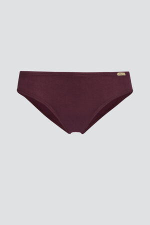 Mini slip spodnjice iz eko bombaža BURGUNDY