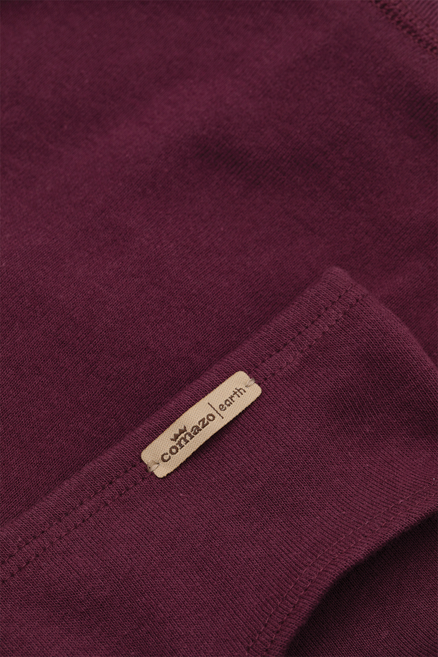 Mini slip spodnjice iz eko bombaža BURGUNDY