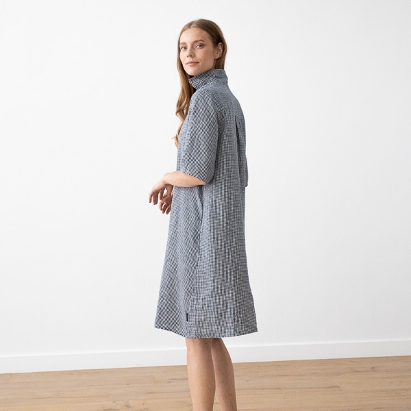 Obleka 100% lan Nicole navy w S