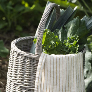 Košara okrogla z ročajem visoka 2934