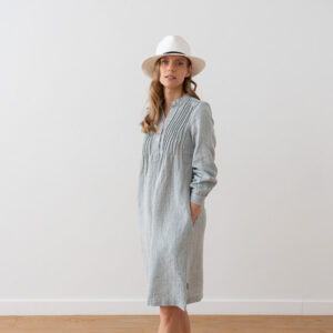 Obleka 100% lan GREEN MELANGE S