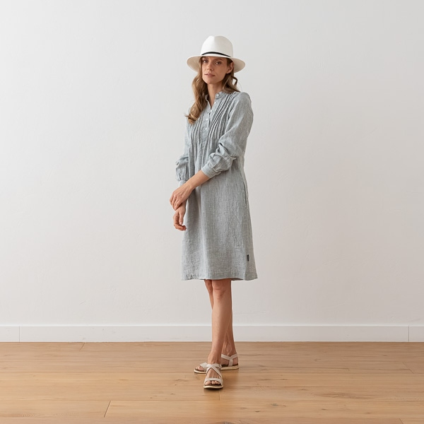 Obleka 100% lan GREEN MELANGE S