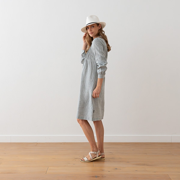 Obleka 100% lan GREEN MELANGE S