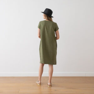 Obleka 100% lan OLIVNA S,M Obleka 100% lan OLIVNA S,M