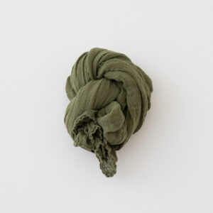 Šal iz 100% lana OLIVE GREEN