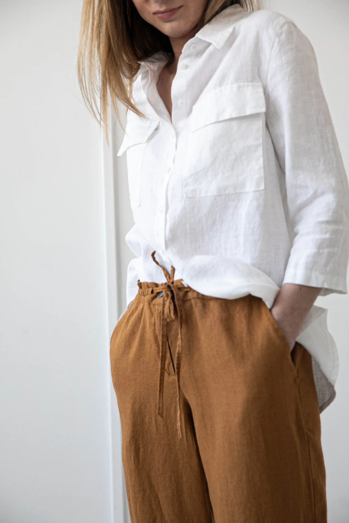 Hlače 1313 100% lan