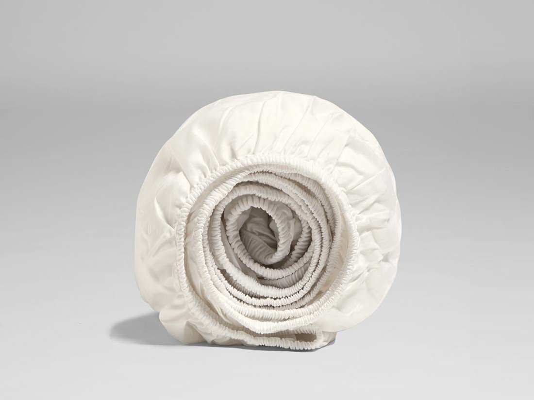 Jogi rjuha ekološki bombaž saten TOPLA BELA več dimenzij