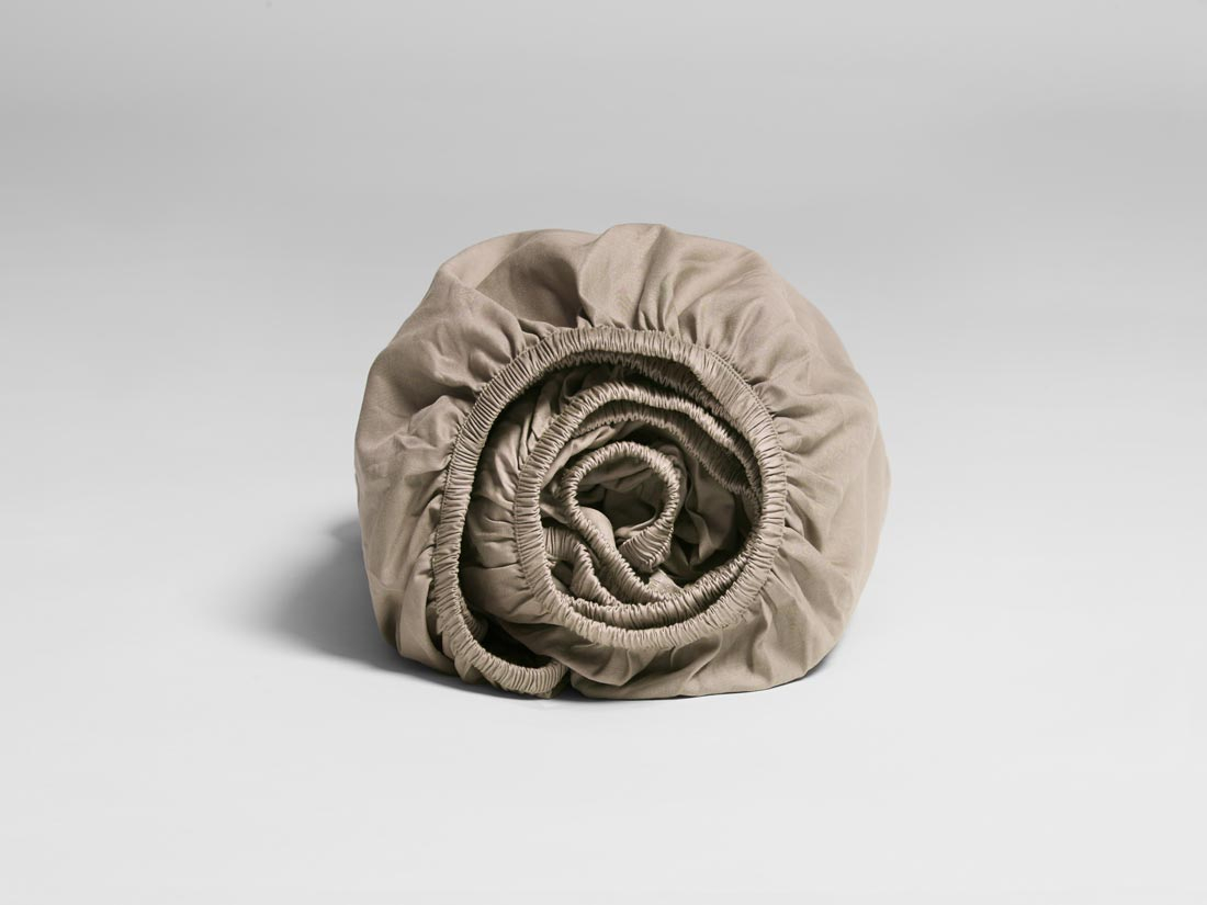 Jogi rjuha ekološki bombaž saten WARM TAUPE več dimenzij