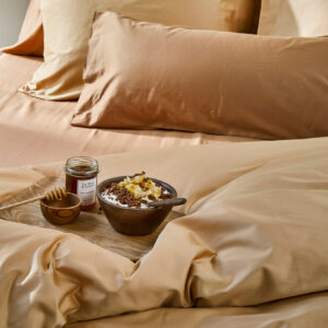 Jogi rjuha ekološki bombaž saten CARAMEL več dimenzij