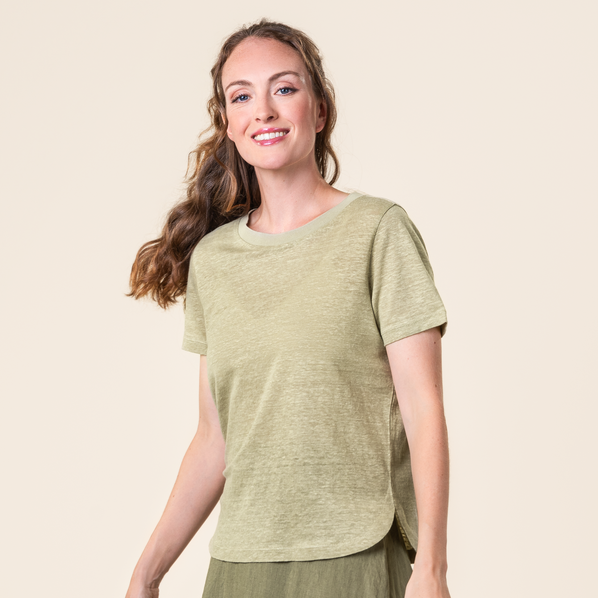 Ženski TS KR 100% lan ANIS L