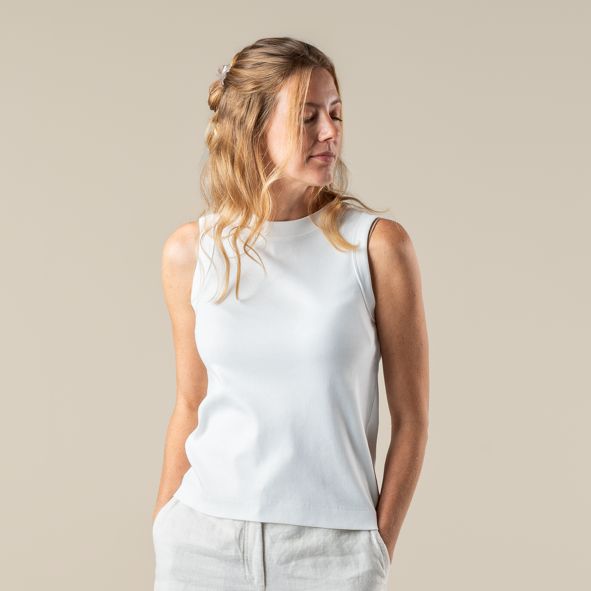 Ženski top iz 100% eko bombaža BEL