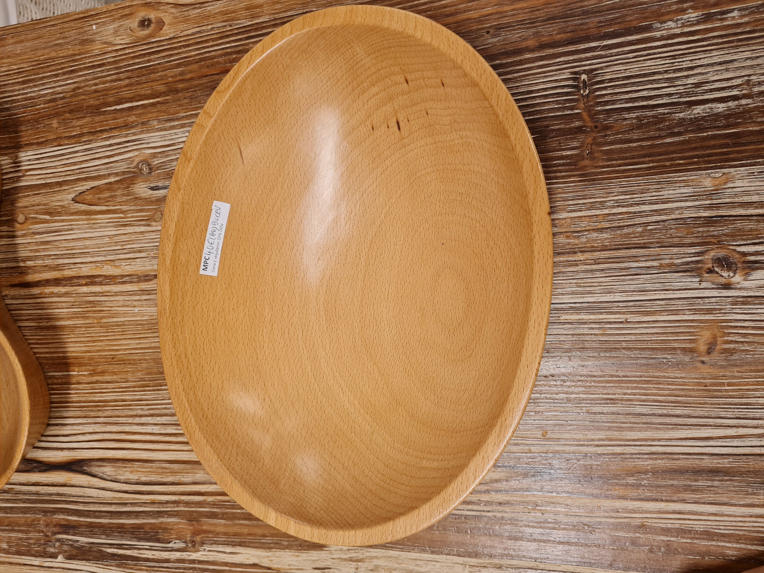 Lesena skleda- bukev 07 izdelana v Sloveniji