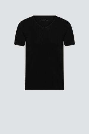 Moška spodnja majica V izrez KR ČRNA L