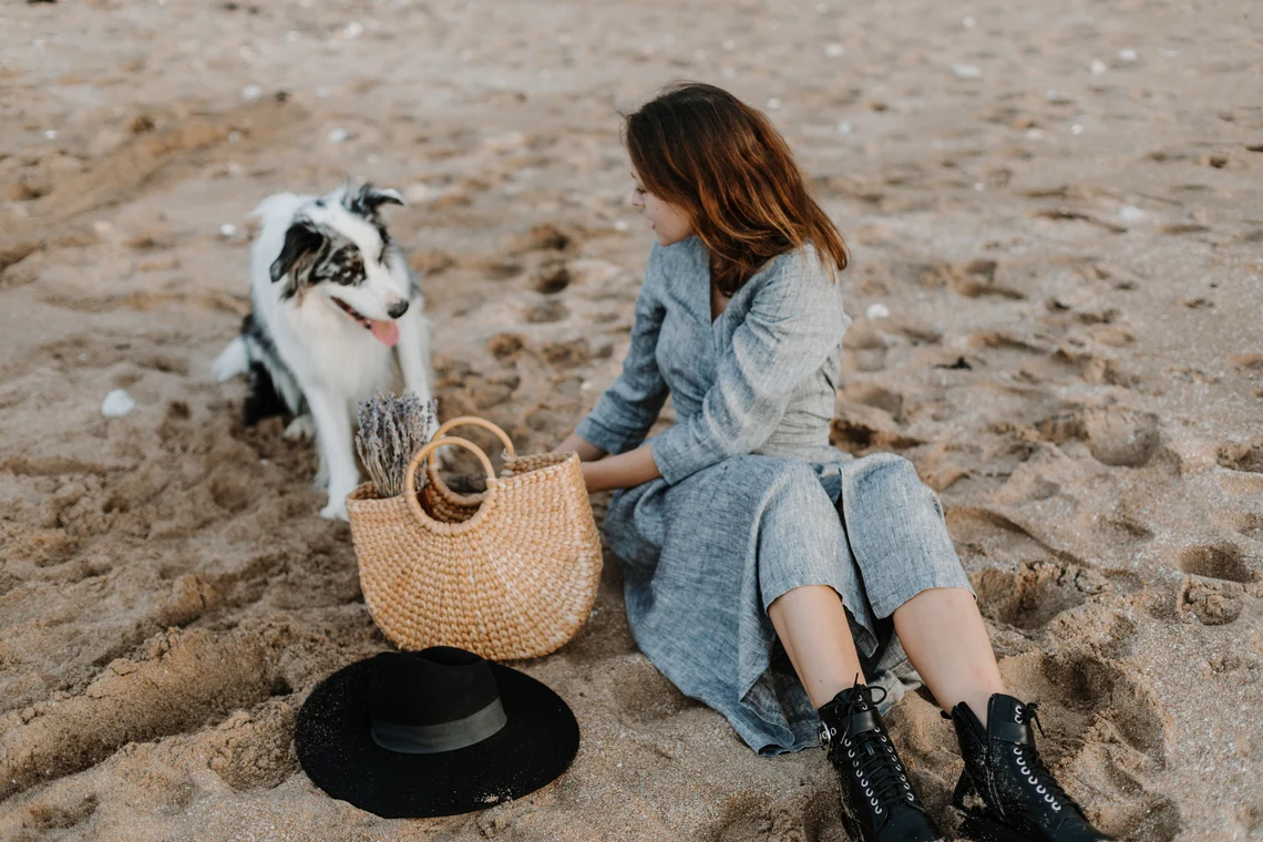 Obleka na preklop DR 1201, 100% lan Obleka na preklop DR 1201, 100% lan