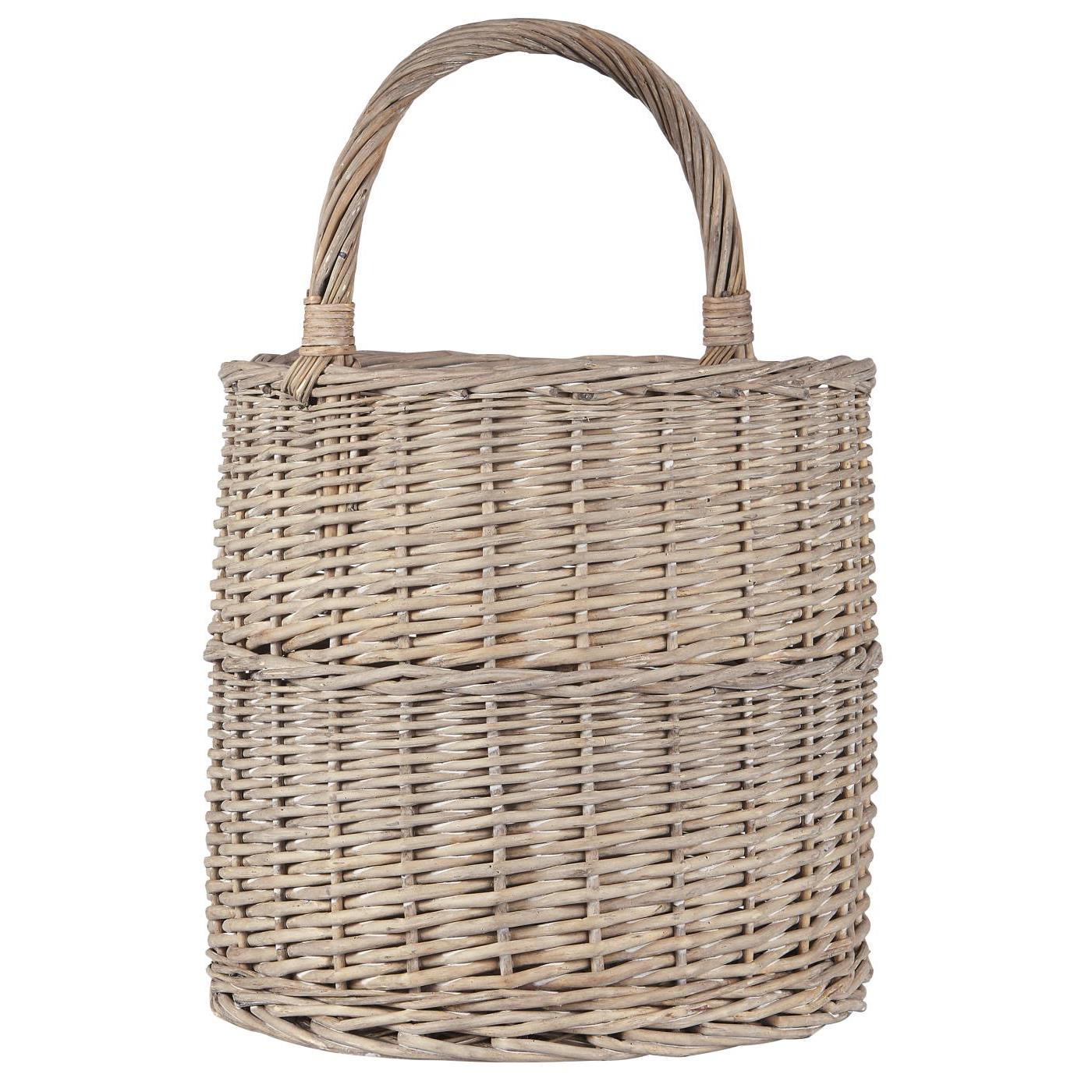 Košara okrogla z ročajem visoka 2934