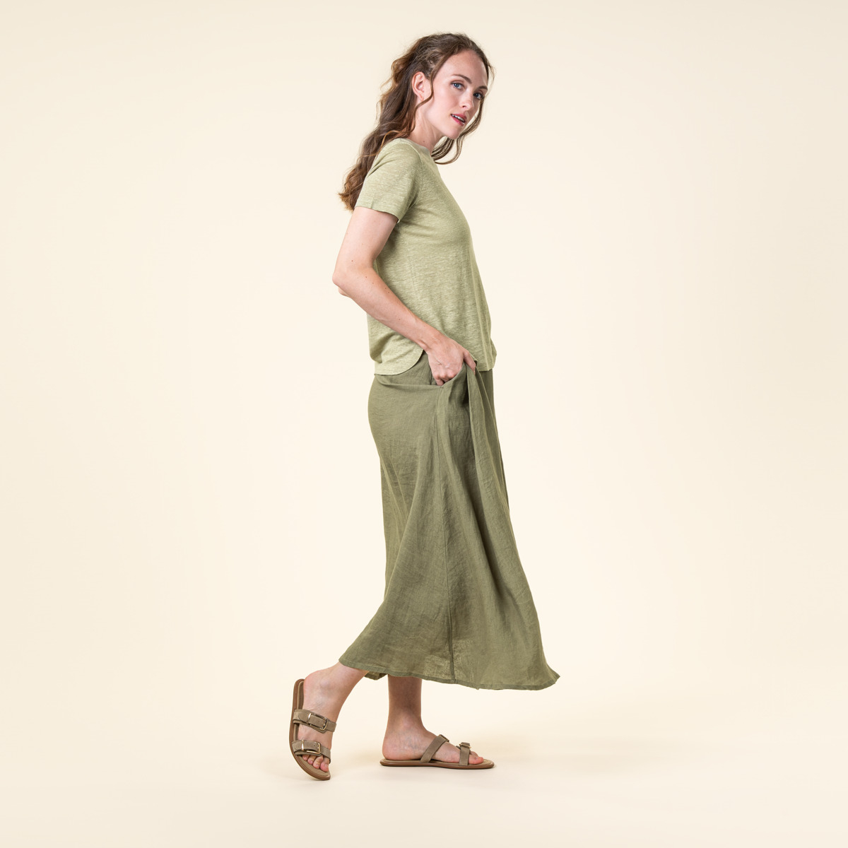 Ženski TS KR 100% lan ANIS L