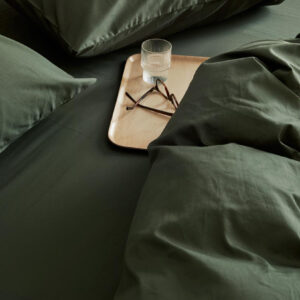 Posteljnina ekološki bombaž saten DARK OLIVE več dimenzij