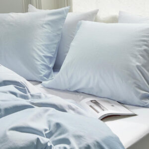 Posteljnina ekološki bombaž saten SKY BLUE več dimenzij Posteljnina ekološki bombaž saten SKY BLUE več dimenzij