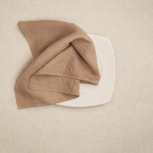 Prtiček lan taupe 42x42