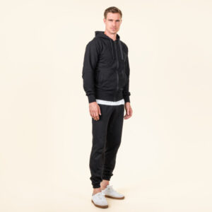 EKO Bombažna Moška Jopica ČRNA EKO Bombažna Moška Jopica ČRNA