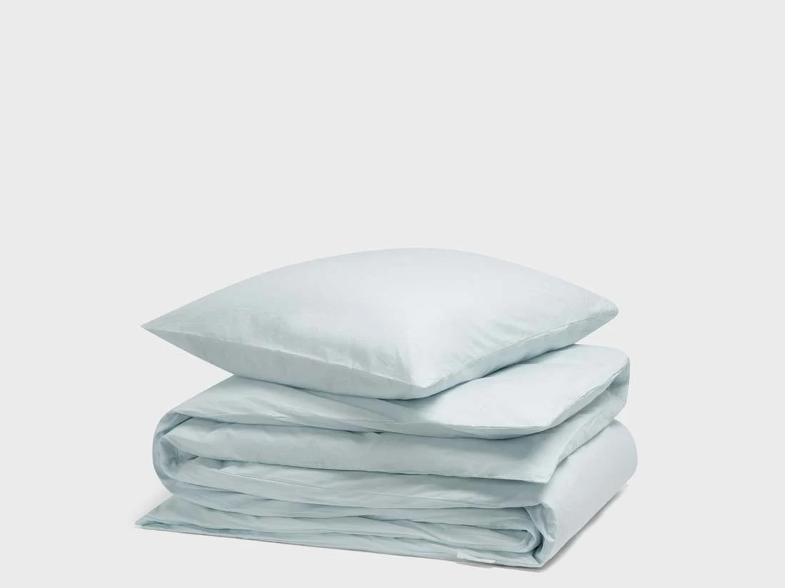 Posteljnina ekološki bombaž perkal AQUA več dimenzij