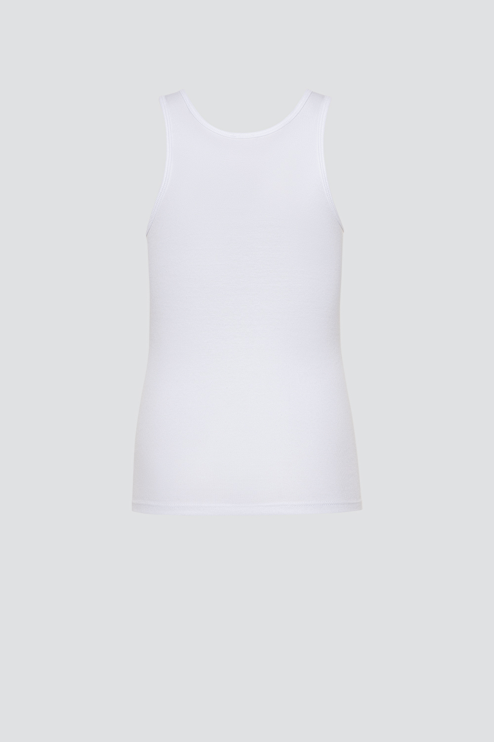 Eko Bombažna otroška spodnja majica BELA 104-164