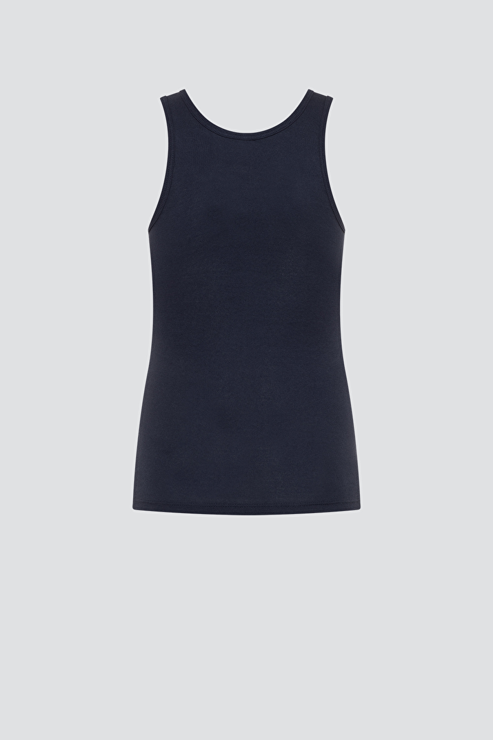 Eko Bombažna otroška spodnja majica MODRA 104-164