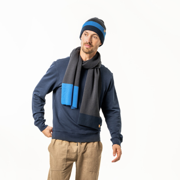 EKO Bombažni Šal DEEP SEA