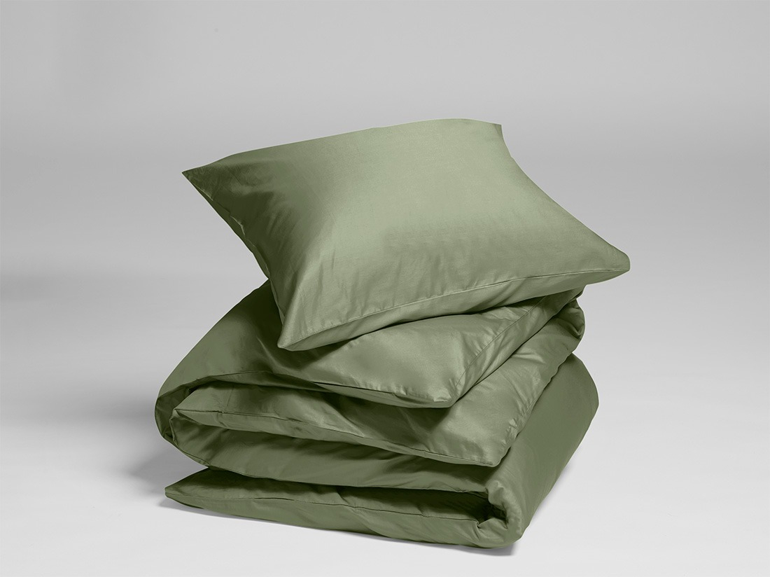 Posteljnina ekološki bombaž saten OLIVE več dimenzij
